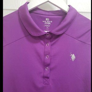 Woman US Polo ASSN Active Large Top Size L Purple